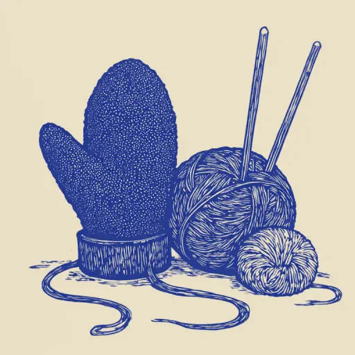 Wie man Tabi-Handschuhe mit Stricknadeln von Hand strickt