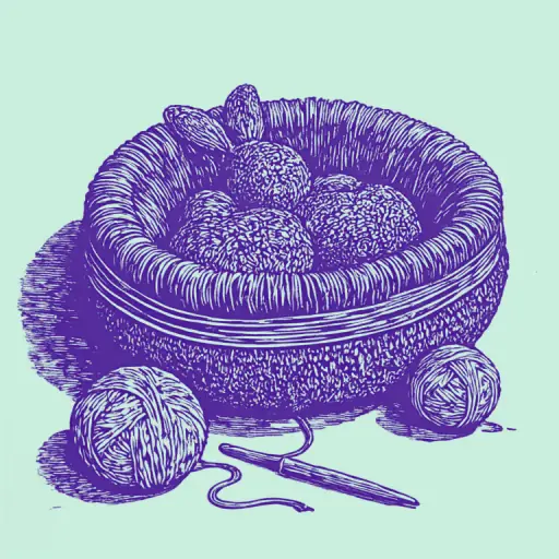 How to knit a cozy bed for a guinea pig yourself?