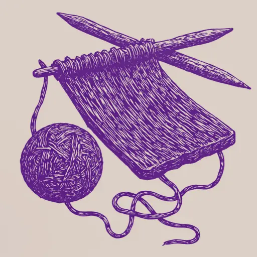 How to Knit a Flat Fabric with Knitting Needles So the Edges Never Curl