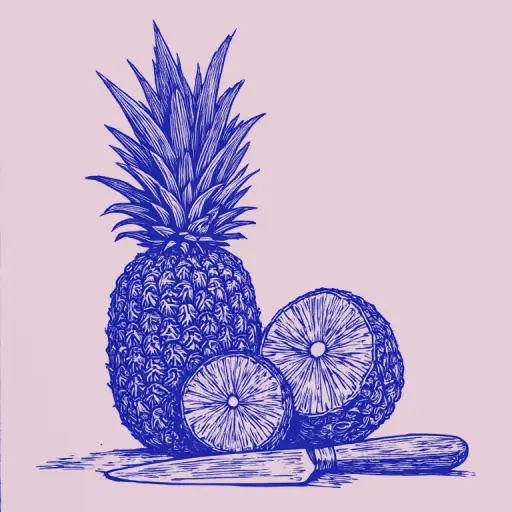 Comment couper l'ananas joliment pour une table de fête ?