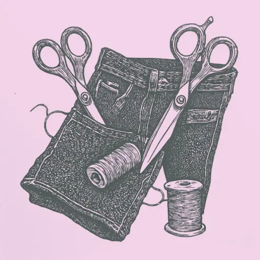 How to hem jeans while preserving the factory edge yourself and neatly?