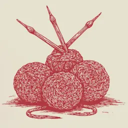 How to knit a hollow elastic using needles with detailed charts