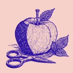 Как вырезать яблоко из бумаги красиво и ровно для детской аппликации?