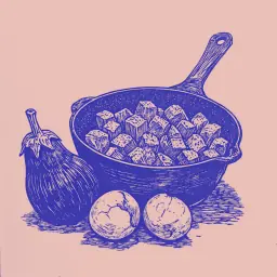 Comment préparer des aubergines dans un œuf pour qu'elles ressemblent à des champignons ?