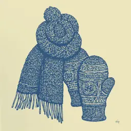 Wie man einen Schal im Winter warm und schön bindet