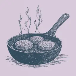 How to fry minced meat patties in breadcrumbs in a pan to make them juicy and crispy?