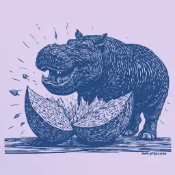 Как понять, почему бегемоты так легко раздавливают арбузы своими челюстями?