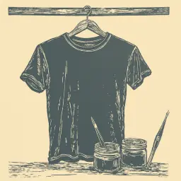 Wie man ein schwarzes T-Shirt mit Farben, Strass oder Bleichmittel bastelt