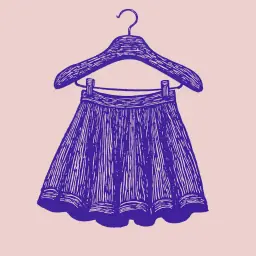 How to hang a skirt on a hanger without wrinkles