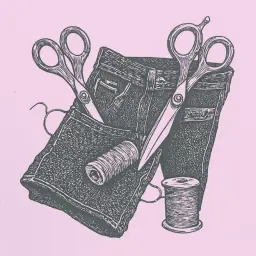How to hem jeans while preserving the factory edge yourself and neatly?
