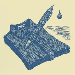 Как отстирать шариковую ручку с цветной одежды и не испортить цвет ткани?