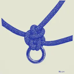 How to Tie an Adjustable Sliding Knot for an ID Tag According to Instructions